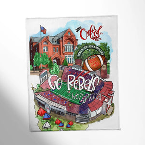 Alabama, Ohio, Georgia, Mississippi, Tennessee Throw Blankets