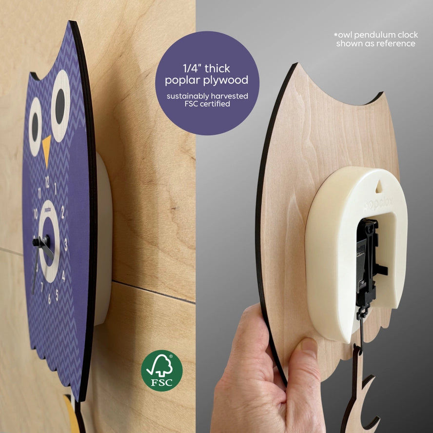 Guitar Amp Pendulum Clock - Wood
