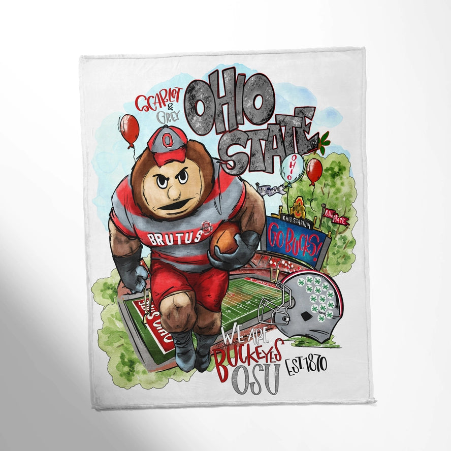 Alabama, Ohio, Georgia, Mississippi, Tennessee Throw Blankets