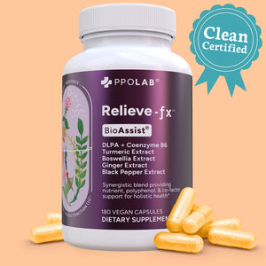 Relieve-fx™ Extra Strength Turmeric Curcumin Supplement with Black Pepper, Boswellia, Ginger, DLPA, Inflammation Health, Joint Support, Mood Relief, Detox Factor, Digestion,  Vegan Capsules