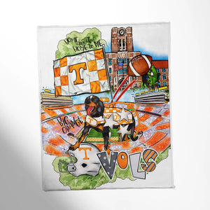 Alabama, Ohio, Georgia, Mississippi, Tennessee Throw Blankets