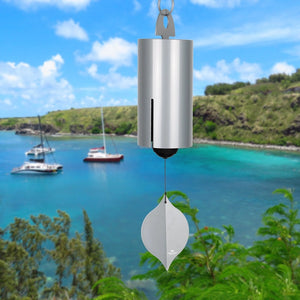 Woodstock Chimes Heroic Windbell™ - Large, Harbor Gray Color