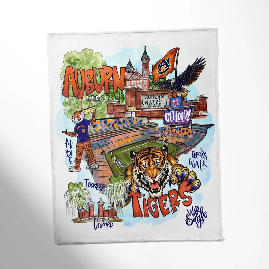 Alabama, Ohio, Georgia, Mississippi, Tennessee Throw Blankets