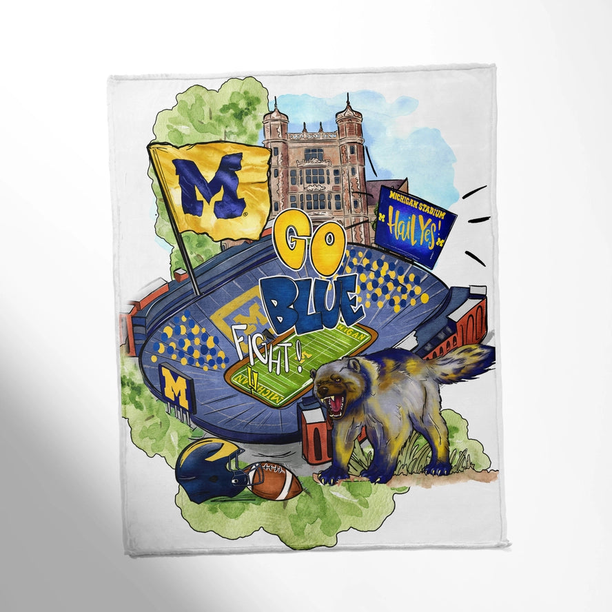 Alabama, Ohio, Georgia, Mississippi, Tennessee Throw Blankets