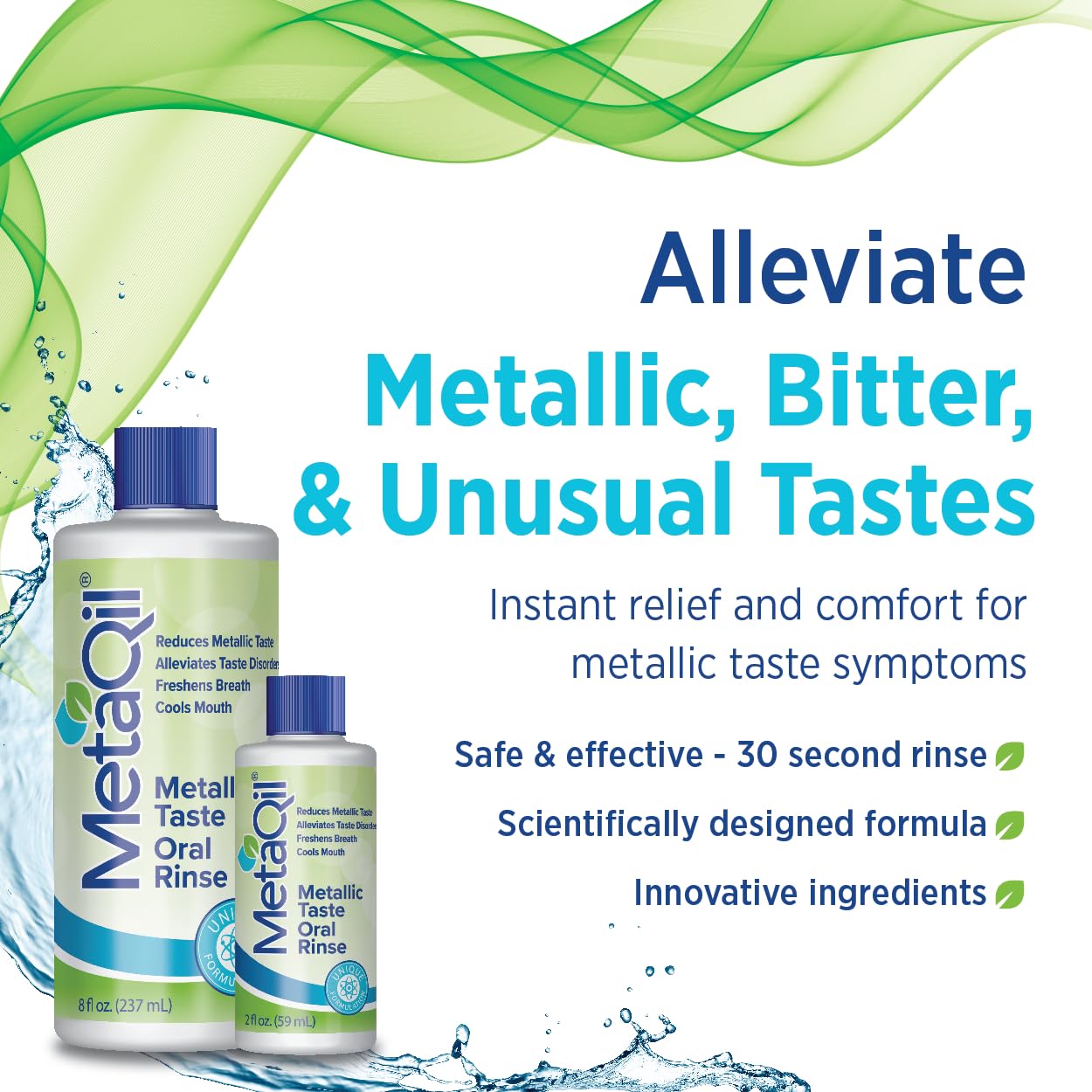 Oral Rinse, Proven to Relieve Metallic, Bitter and Other Taste Disorders