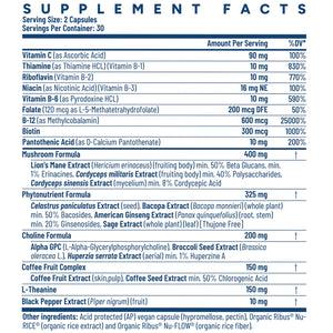 New! Brain-Fx 60 Caps. Vegan & Clean Wellness Supplements