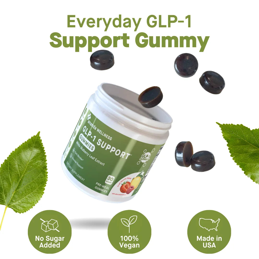 GLP-1 Support Gummy with White Mulberry Leaf Extract, Carb Blocking Support