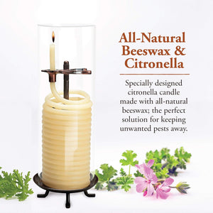 80 Hour Citronella Candle with Glass