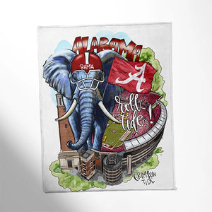 Alabama, Ohio, Georgia, Mississippi, Tennessee Throw Blankets