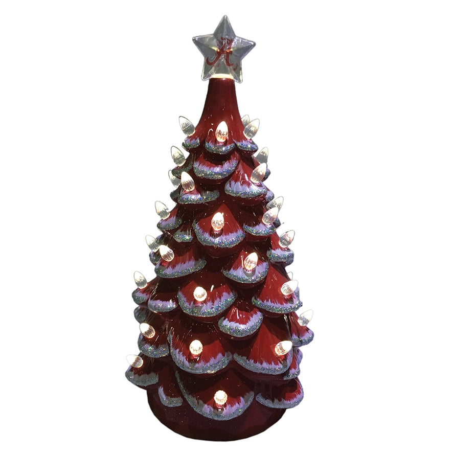 Roll Tide 14" Alabama Ceramic Tree