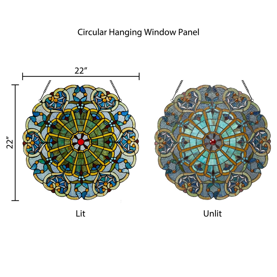Webbed Heart Stained Glass Window Panel