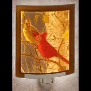 Cardinals Curved Colored Night Light