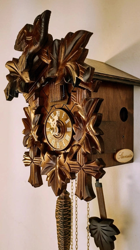 Bird and Leaf Cuckoo Clock Made in Germany