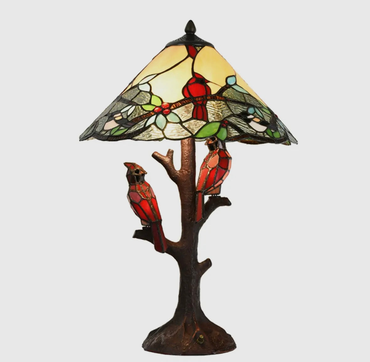 23.75"H Remi Multicolor Triple-Lit
Cardinal Table Lamp