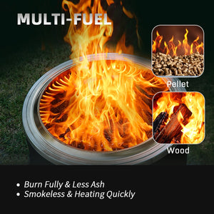 Heatmaxx 22" Smokeless Fire Pit