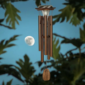 Moonlight Solar Chime - Bronze Color