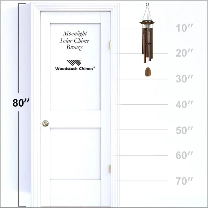 Moonlight Solar Chime - Bronze Color