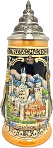 Neuschwanstein Castle LE Relief German Beer Stein .25 L Bavaria Germany