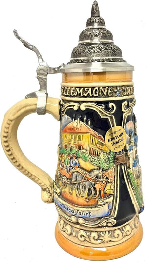Neuschwanstein Castle LE Relief German Beer Stein .25 L Bavaria Germany