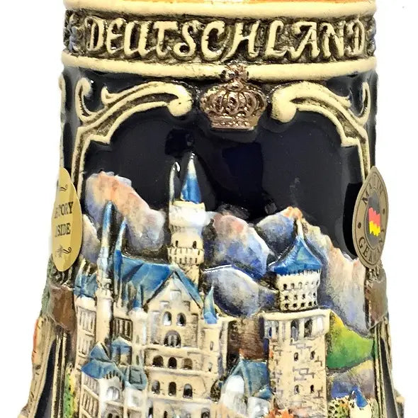 Neuschwanstein Castle LE Relief German Beer Stein .25 L Bavaria Germany