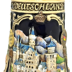 Neuschwanstein Castle LE Relief German Beer Stein .25 L Bavaria Germany