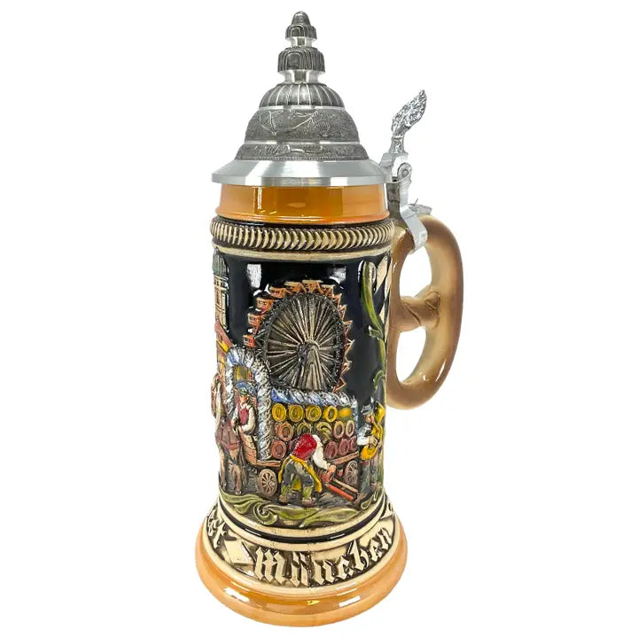 Oktoberfest Munich Pretzel Handle Le German Beer Stein .5L Size