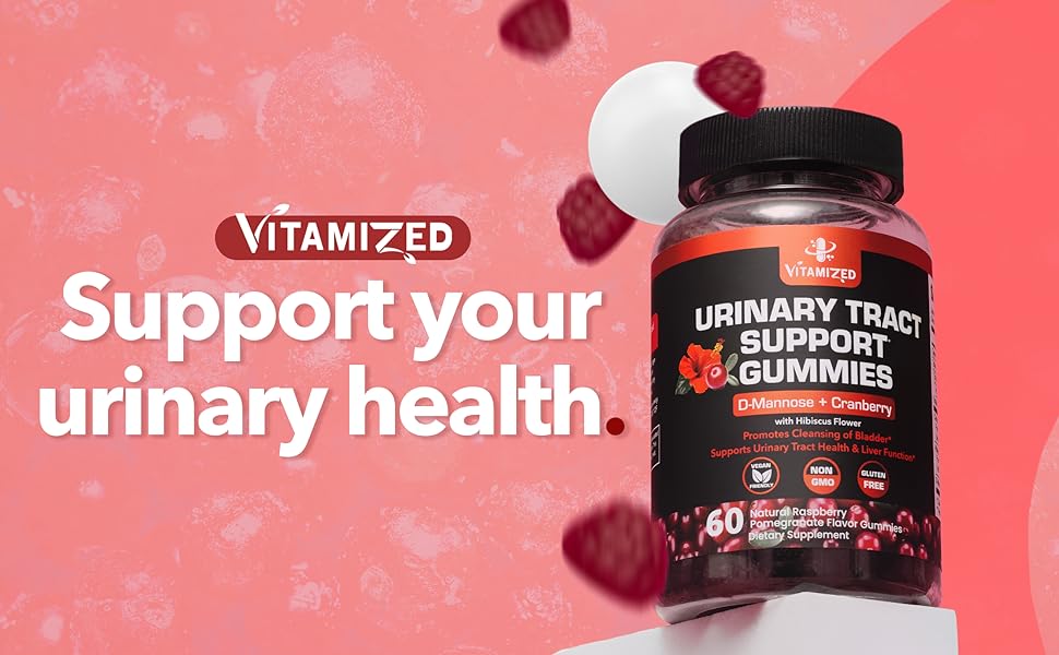 Cranberry Gummies 1500mg with D Mannose & Hibiscus