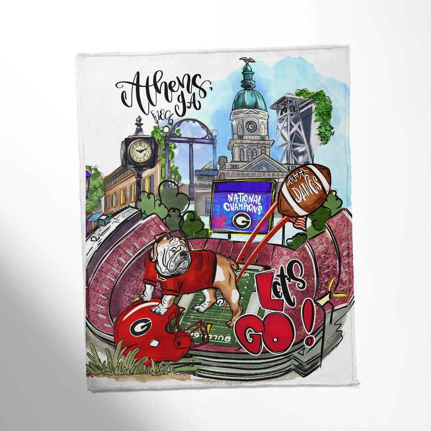Alabama, Ohio, Georgia, Mississippi, Tennessee Throw Blankets