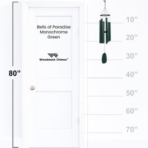 Windstock Chimes Bells of Paradise - Monochrome Green