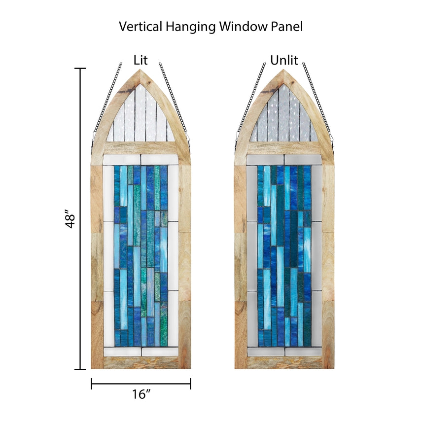 Cathedral Inspired Stained Glass Window 48"