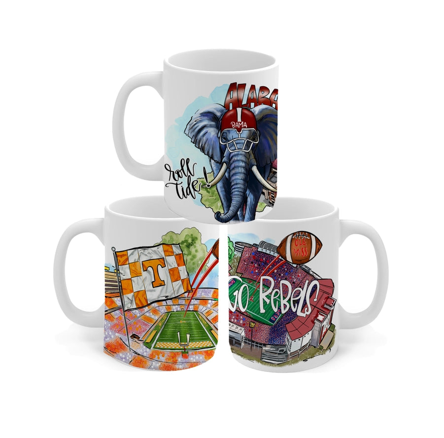 Collegiate designs on Coffee Mugs
