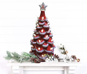 Roll Tide 14" Alabama Ceramic Tree
