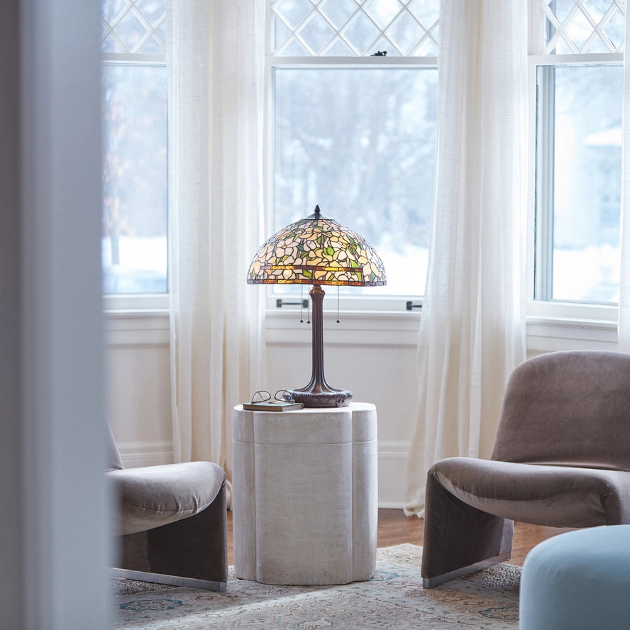 Daffodil Tiffany-Style Stained Glass Table Lamp