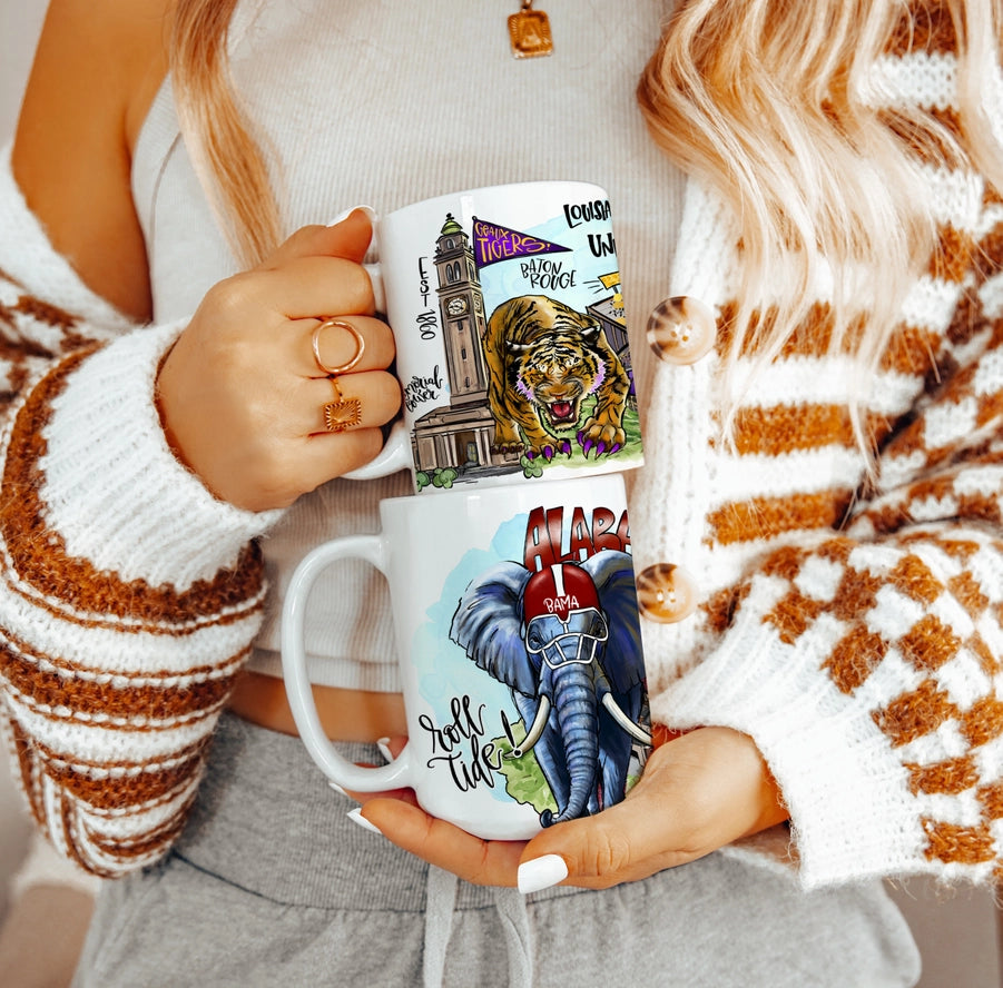 Collegiate designs on Coffee Mugs