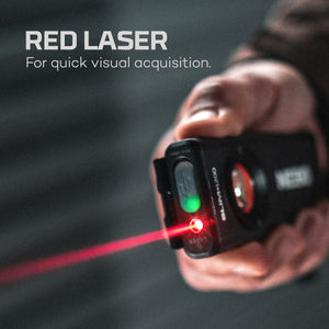 Powerful 1200 Lumen Rechargeable Pocket Light with Laser Pointer and Power Bank