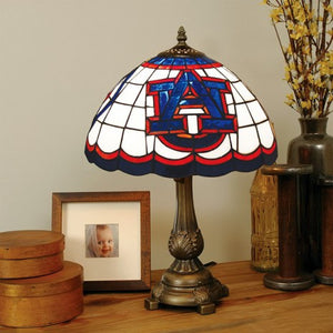 Auburn Tigers Stained Glass Table Lamp